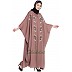 Designer Kaftan abaya with Handwork- Rose Golden